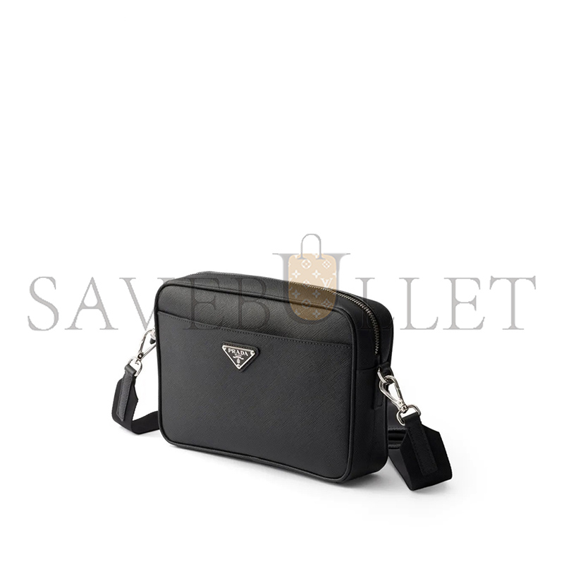 Pra*a SAFFIANO LEATHER SHOULDER BAG 2VH210 (24*15*6cm)
